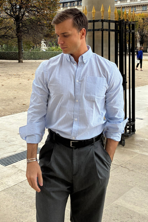 De Originala Performance Oxford Skjorta - Ljusblå/Vit