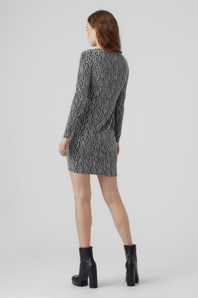 Kanz Mini Klänning - Silver Lurex