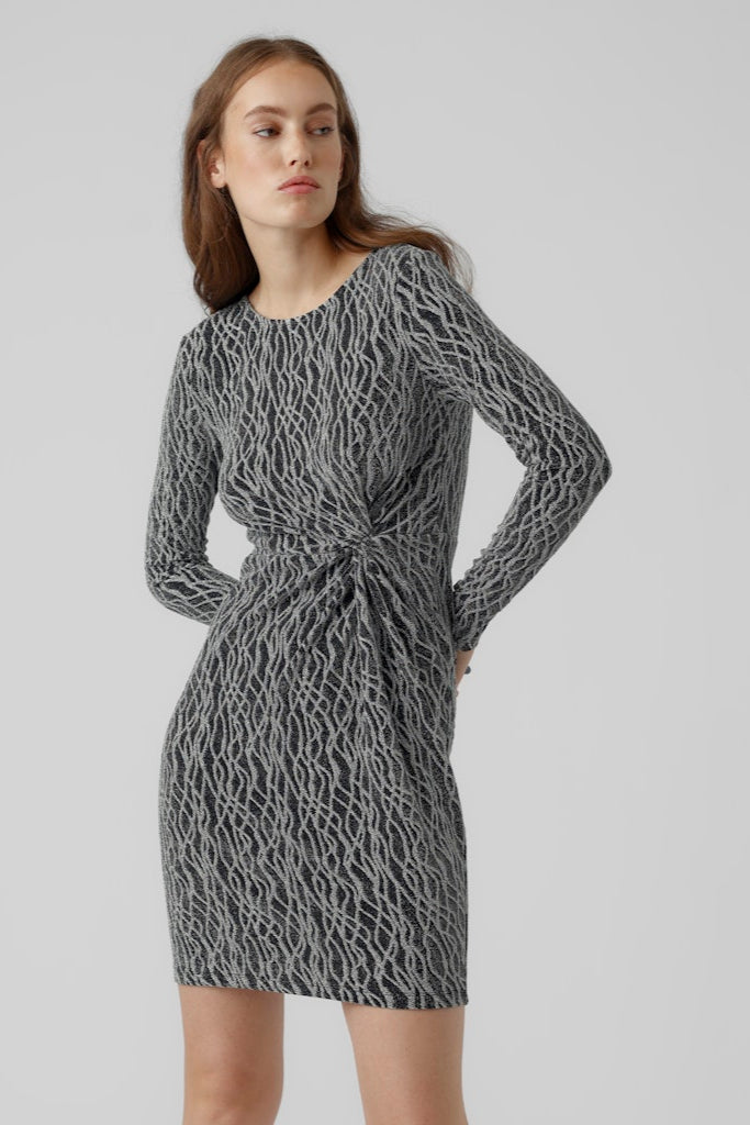 Kanz Mini Klänning - Silver Lurex