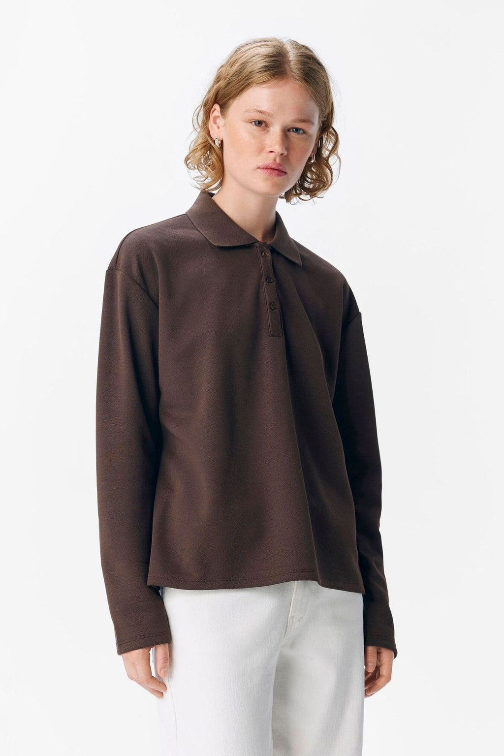 Millie Polo - Seal Brown