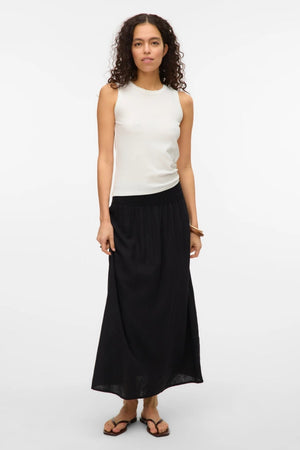 Linn Smock ankelkjol - Svart