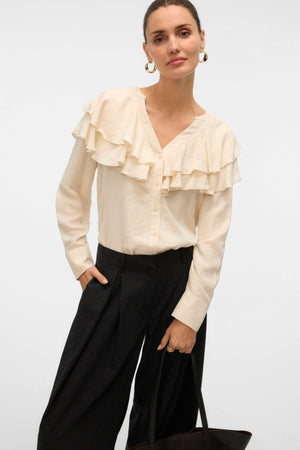 Lizzi Flounce Topp - Björk