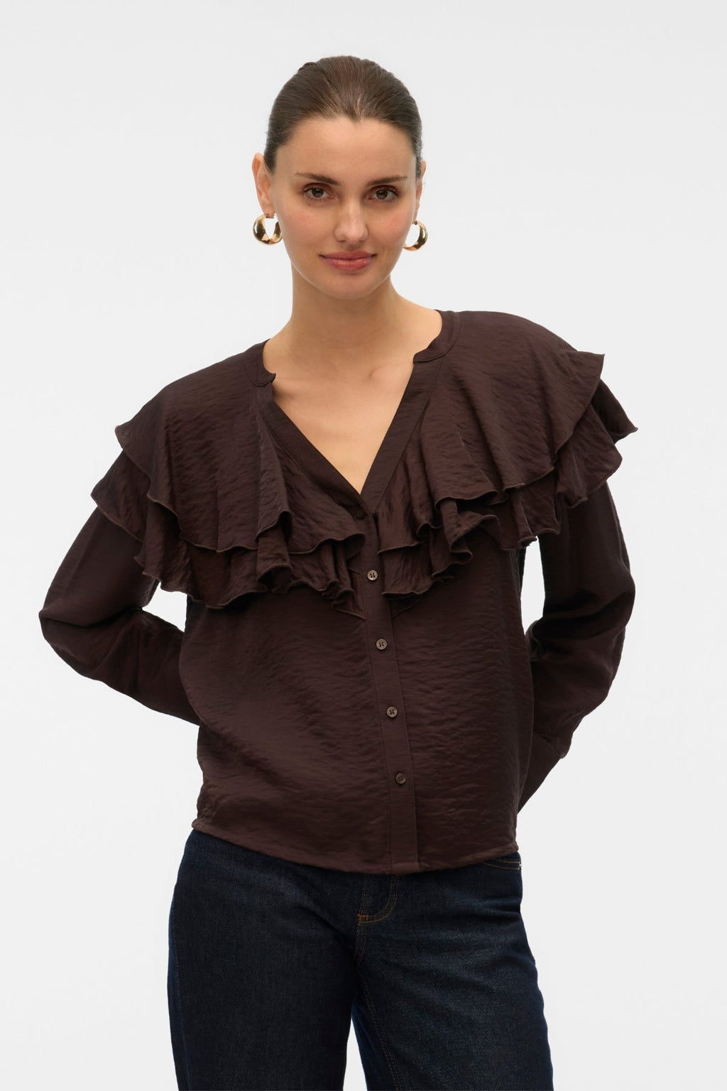 Lizzi Flounce Top - Chokladtårta