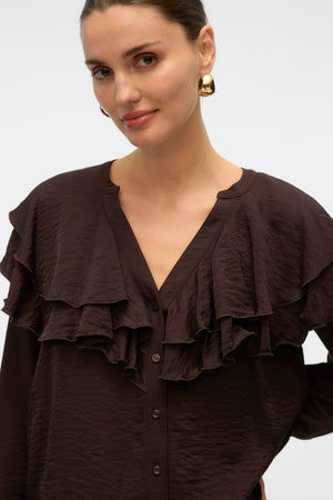 Lizzi Flounce Top - Chokladtårta