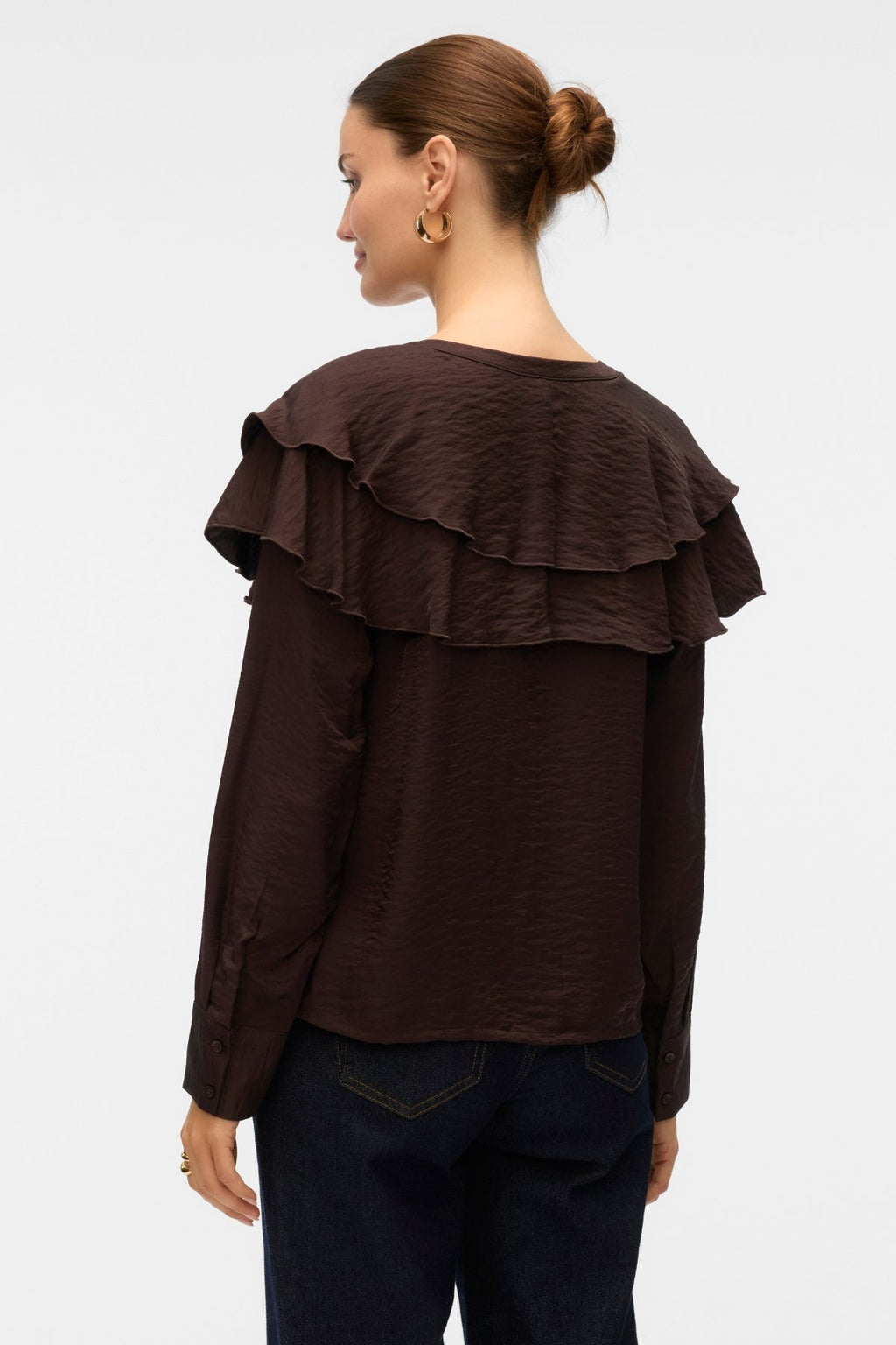 Lizzi Flounce Top - Chokladtårta