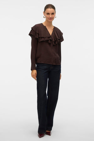 Lizzi Flounce Top - Chokladtårta