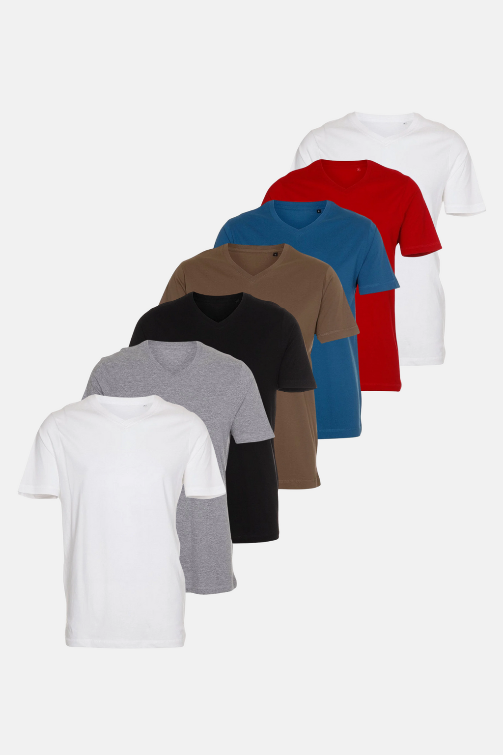 Basic V-neck T-Shirt - Paketerbjudande (7 st.)