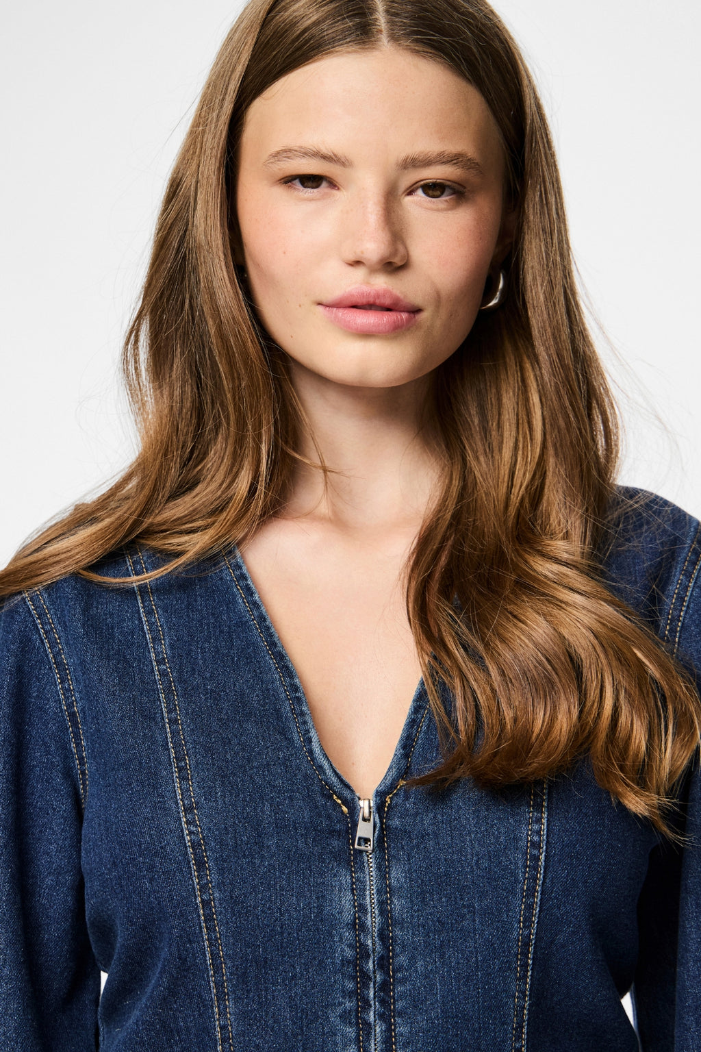 Flora Denimklänning - Dark Blue Denim