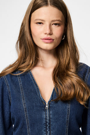 Flora Denimklänning - Dark Blue Denim