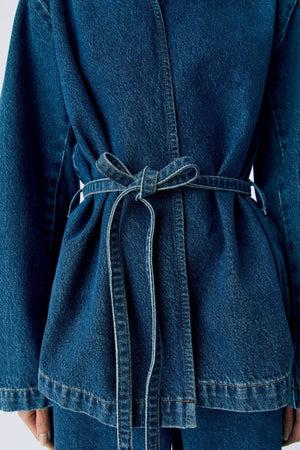 Mallie Blazer - Mellanblå Denim
