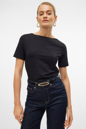 Panda Modal Top - Svart