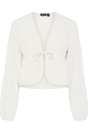 Sastina V-Neck Slips Top - Cloud Dancer