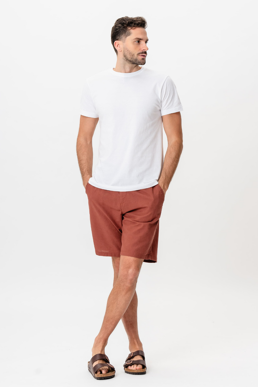 Linne Shorts - Terracotta