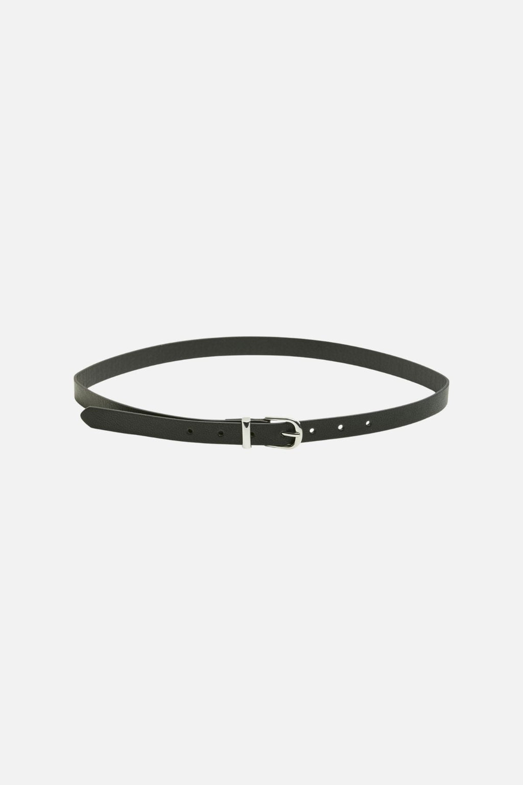 Myra Slim Belt - Svart Silver