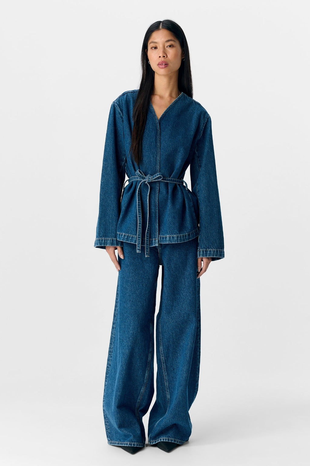 Mallie Blazer - Mellanblå Denim