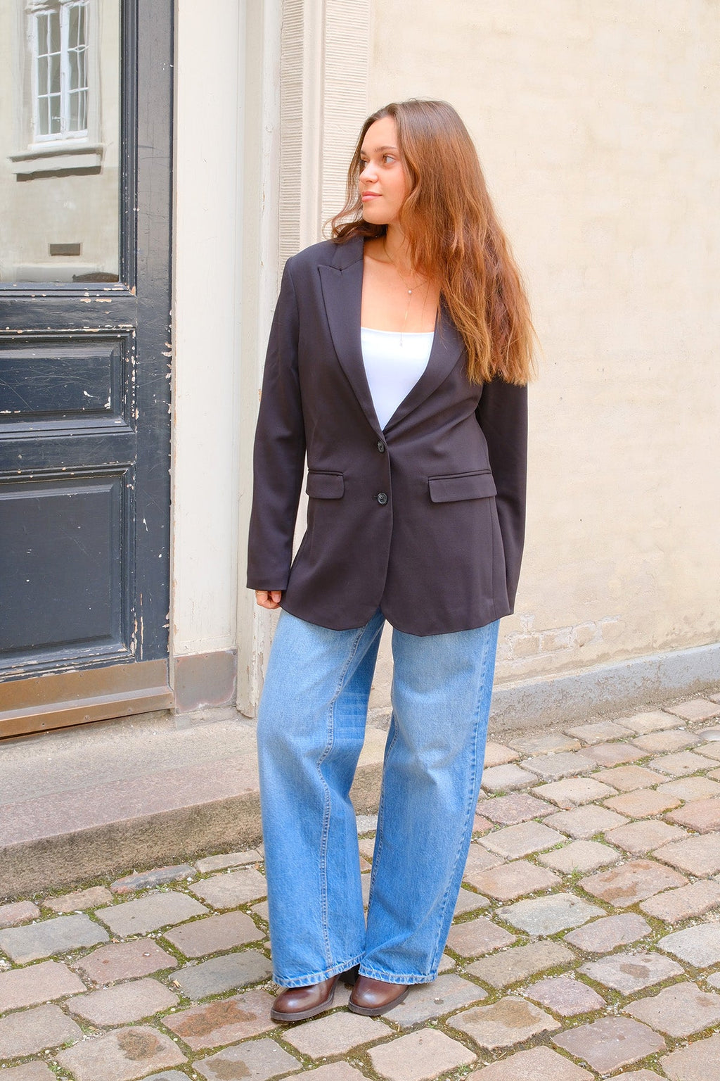 Klassisk fit Blazer - Marinblå