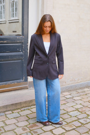 Klassisk fit Blazer - Marinblå