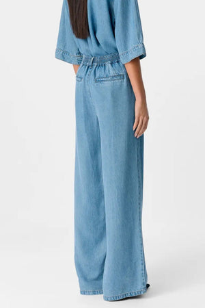 Frame Lisa Wide Pants - Ljusblå Denim