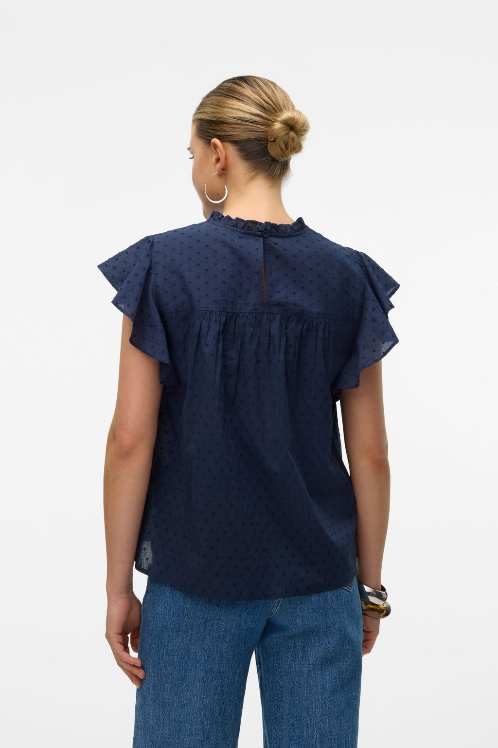 Trine Lace Top - Navy
