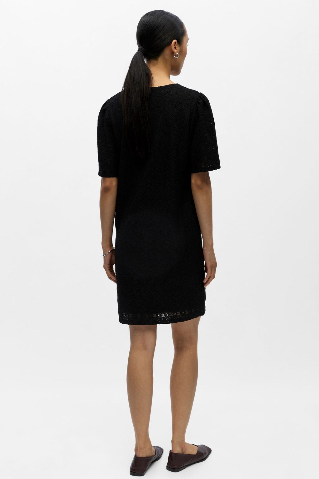 Laila V-Neck Dress - Svart