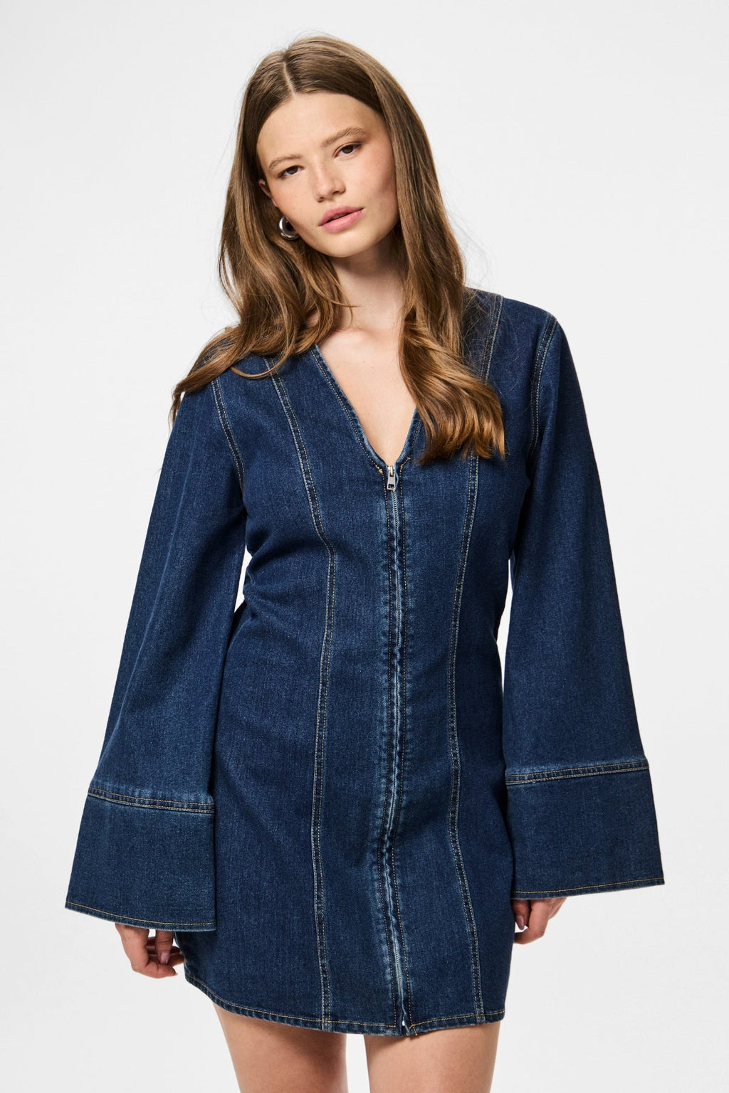 Flora Denimklänning - Dark Blue Denim