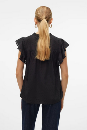 Trine Spets Topp - Svart