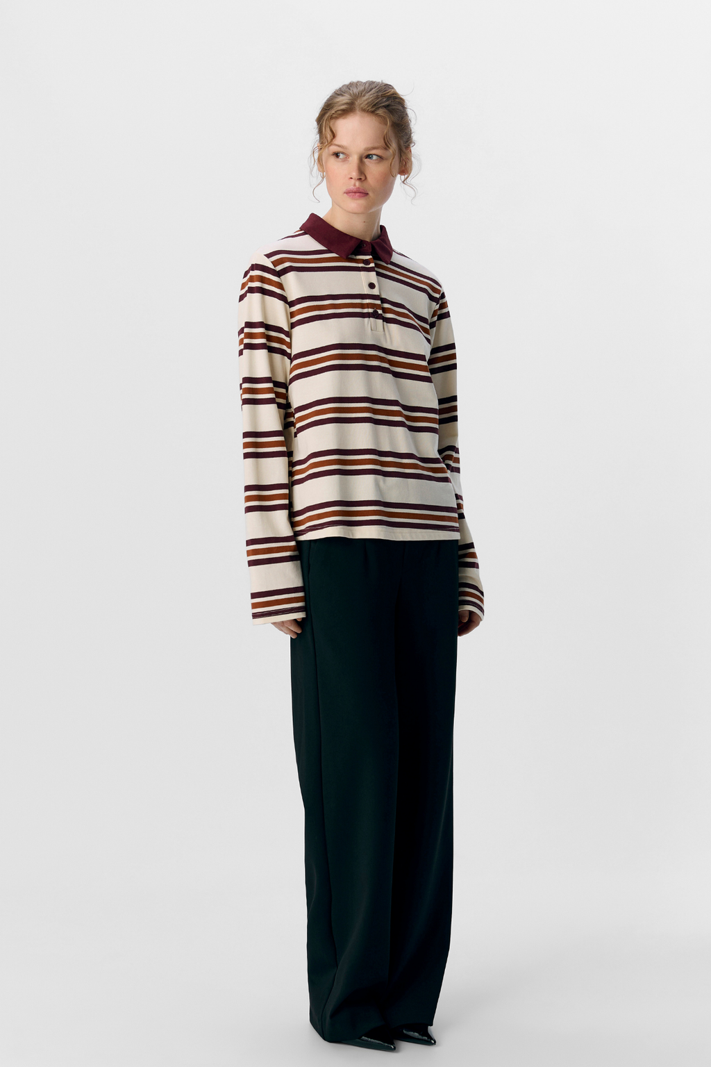 Nana L/S Polo Topp - Java