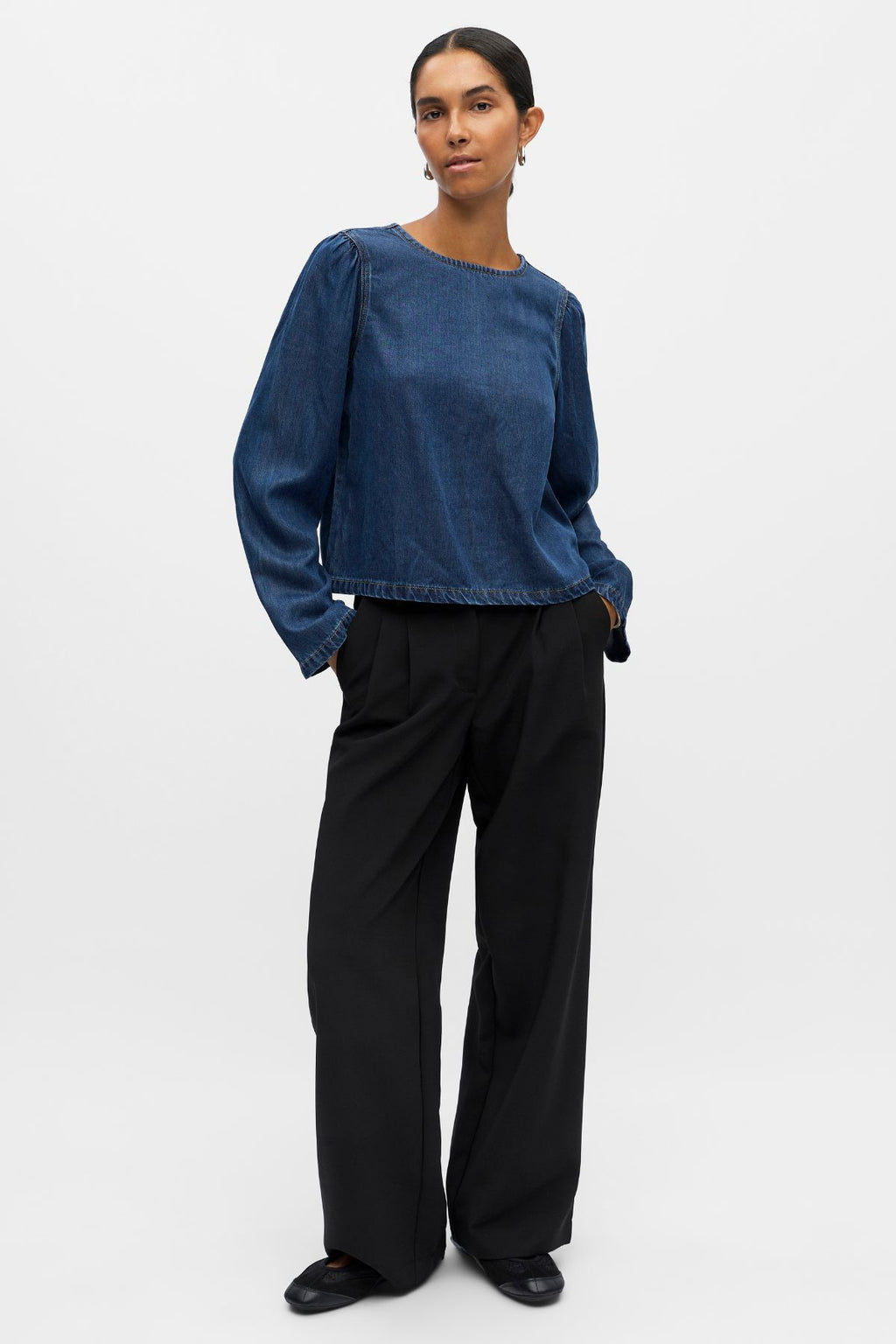 Frame Topp - Mörkblå Denim