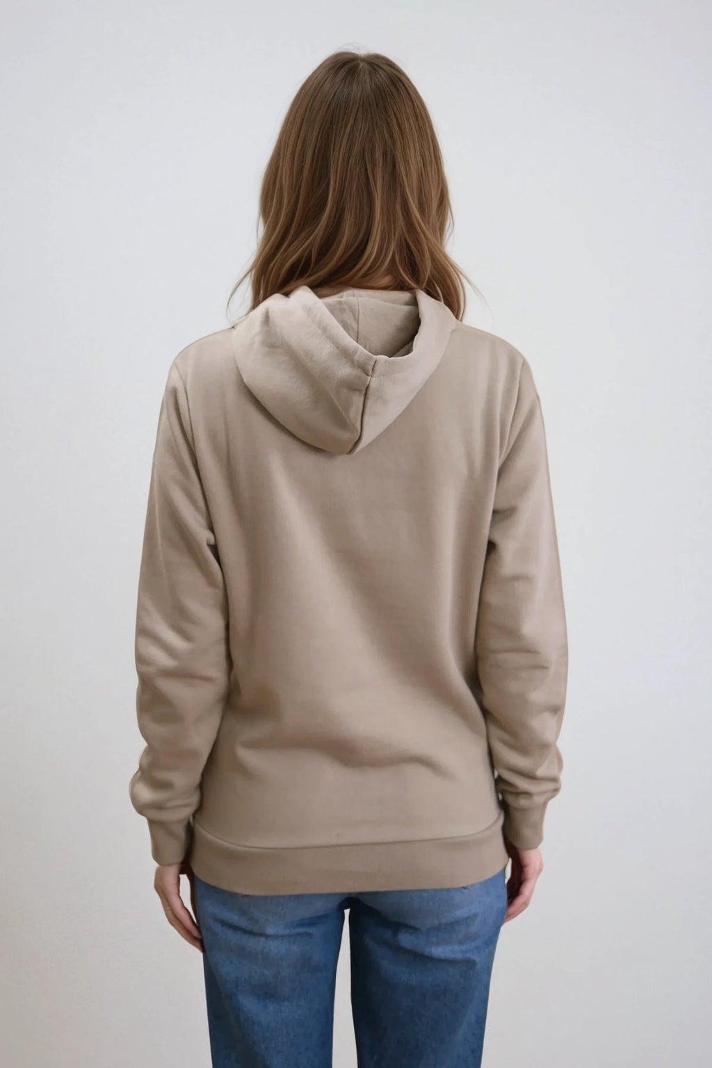 Boyfriend Sweat Hoodie - Mörkbeige