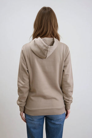 Boyfriend Sweat Hoodie - Mörkbeige