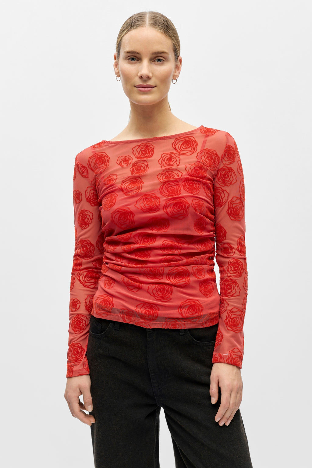 Elodie Topp - Cranberry Poinsette Roses