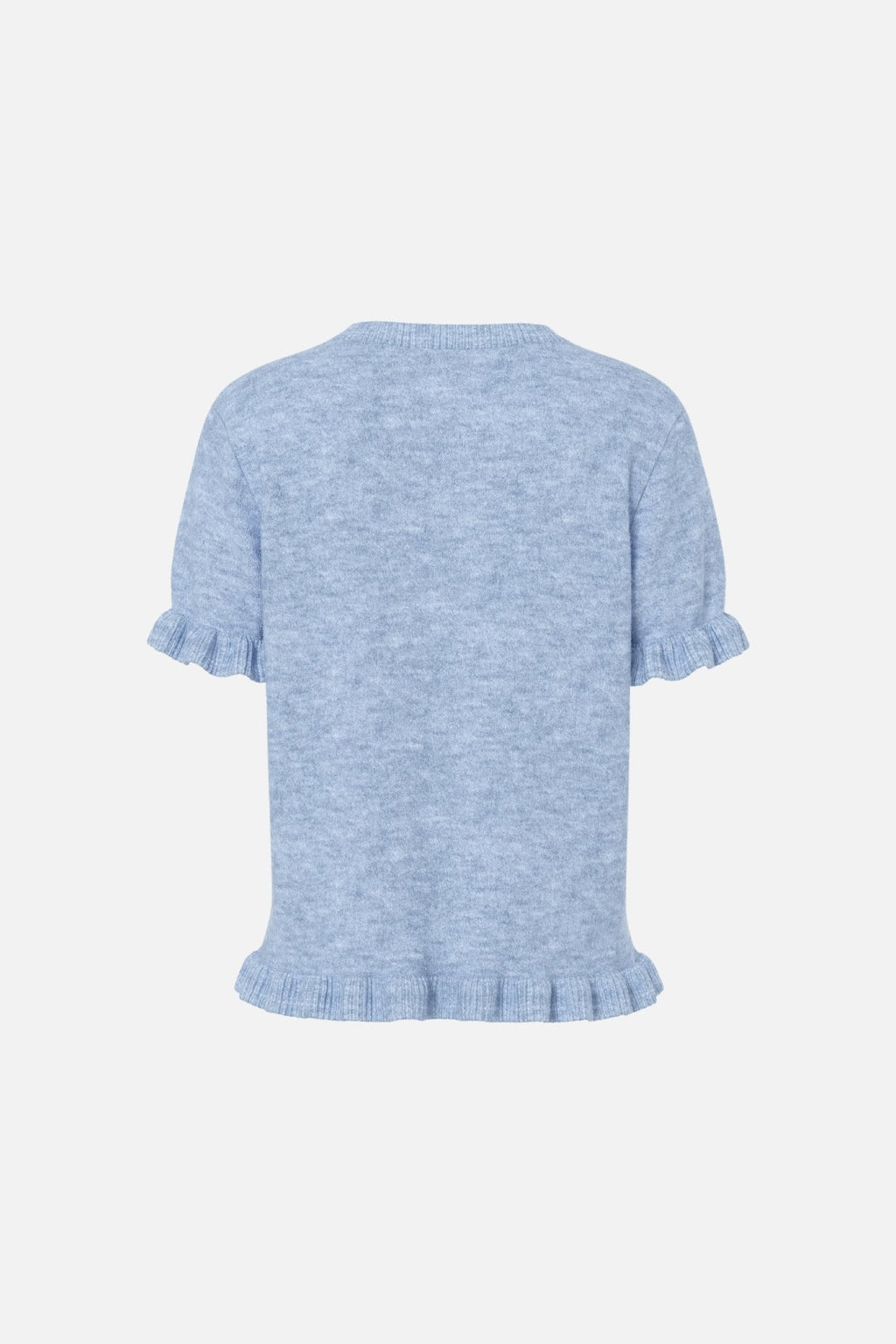 Lydia Volangstickad Kofta - Cashmere Blue