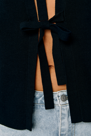 Julla Parvi 2/4 Stickad Kofta - Svart