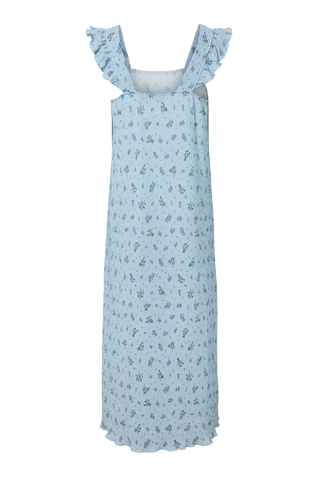 Flora Bandklänning med Volang - Cashmere Blue