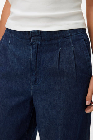 Rae Wide Jeans - Mörkblå Denim