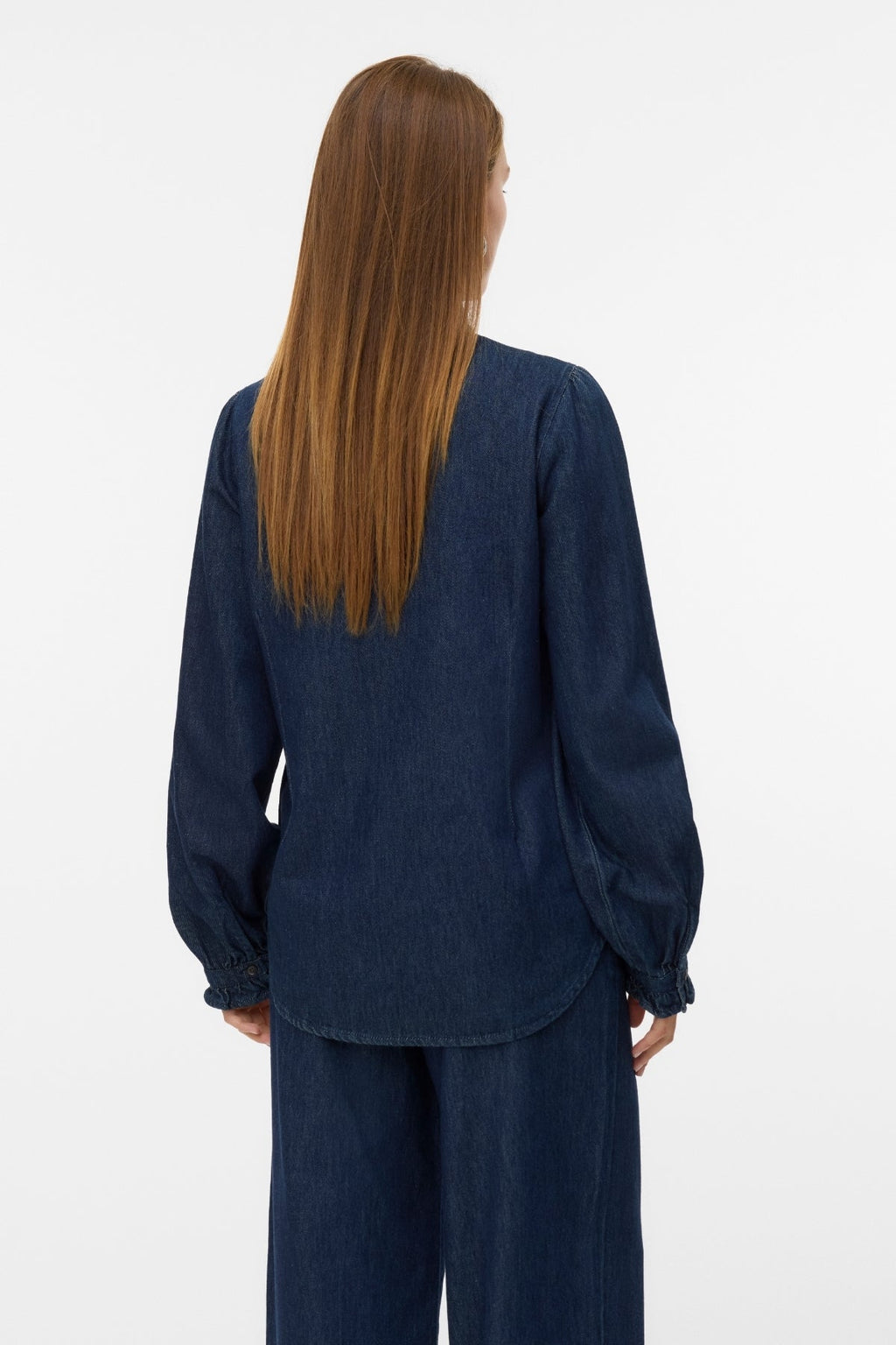 Atla Volang Denimskjorta - Mörkblå Denim