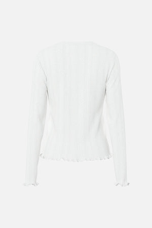 Marie O-ringad Poin Topp - Cloud Dancer