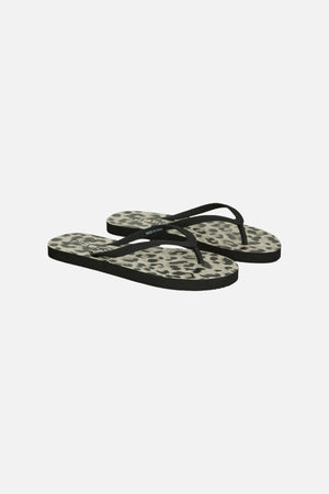 Sommar Print Flip-Flop - Svart Leo