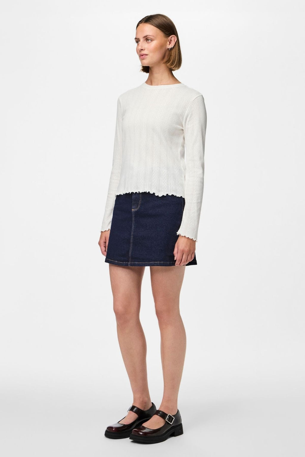 Marie O-ringad Poin Topp - Cloud Dancer