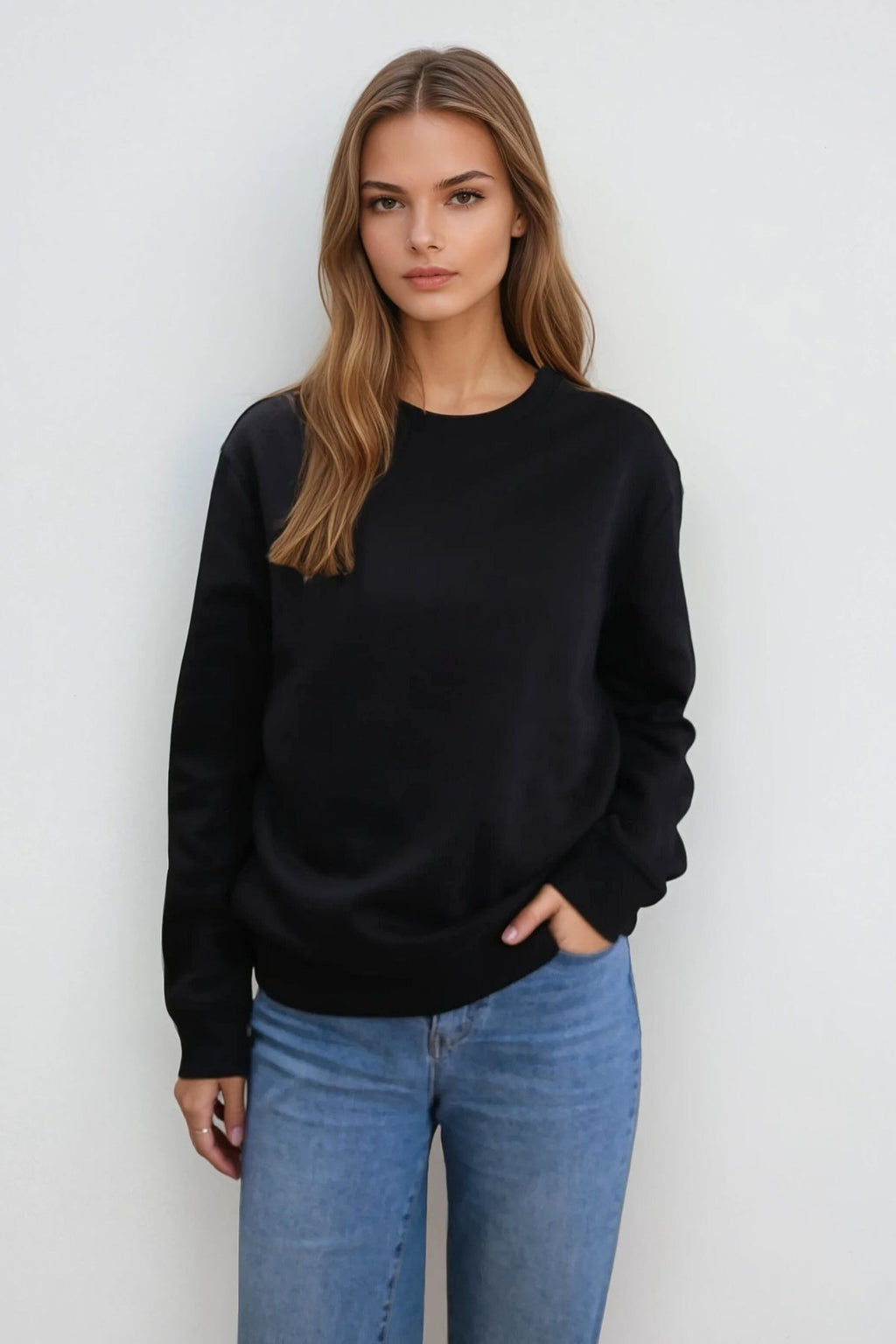 Essentiell Crewneck - Svart