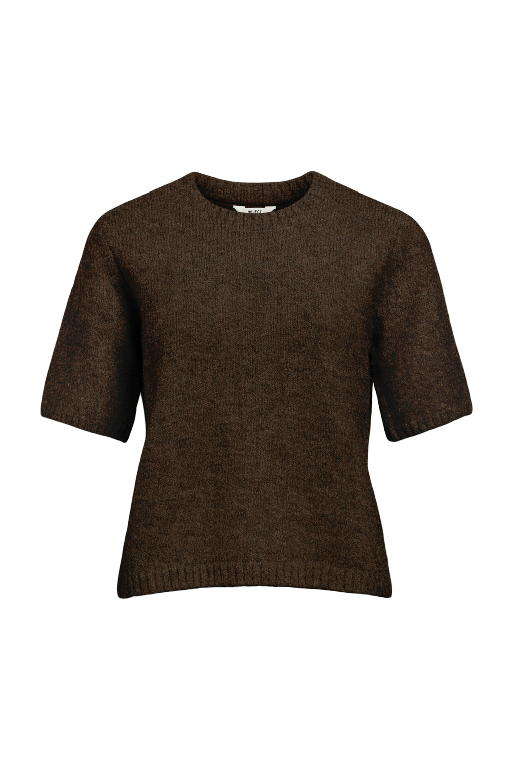 Aggia S/S Stickad Pullover - Sälbrun