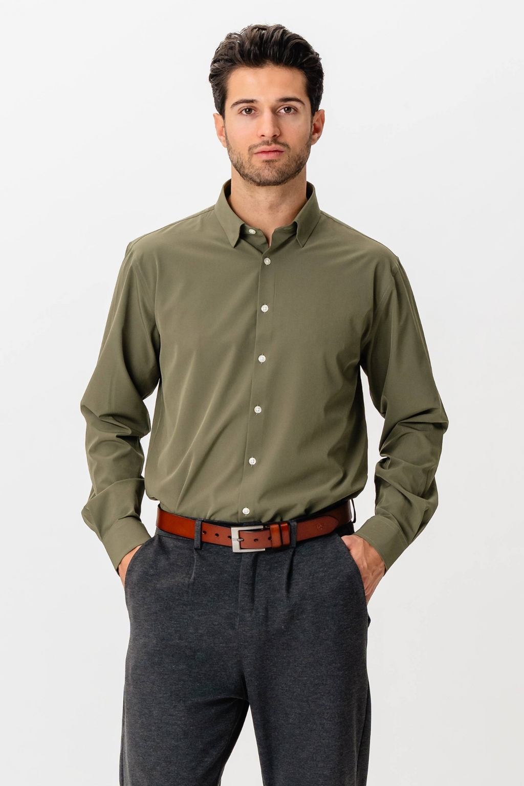 Den Originala Premium Performance Skjortan - Olive