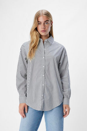 Tutta LO L/S Skjorta - Svart/Vit