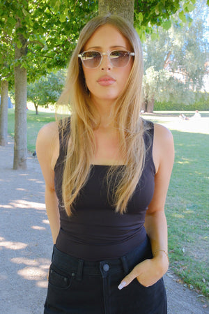 Emma Solglasögon - Transparent-Grön