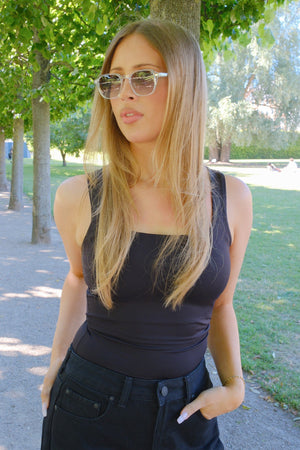 Emma Solglasögon - Transparent-Grön