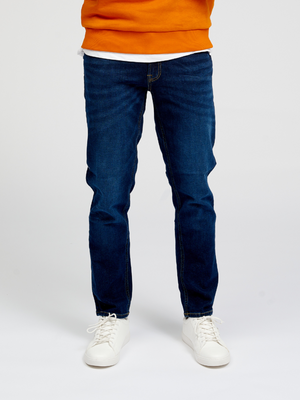 Performance Jeans (Regular) - Dark Blue Denim