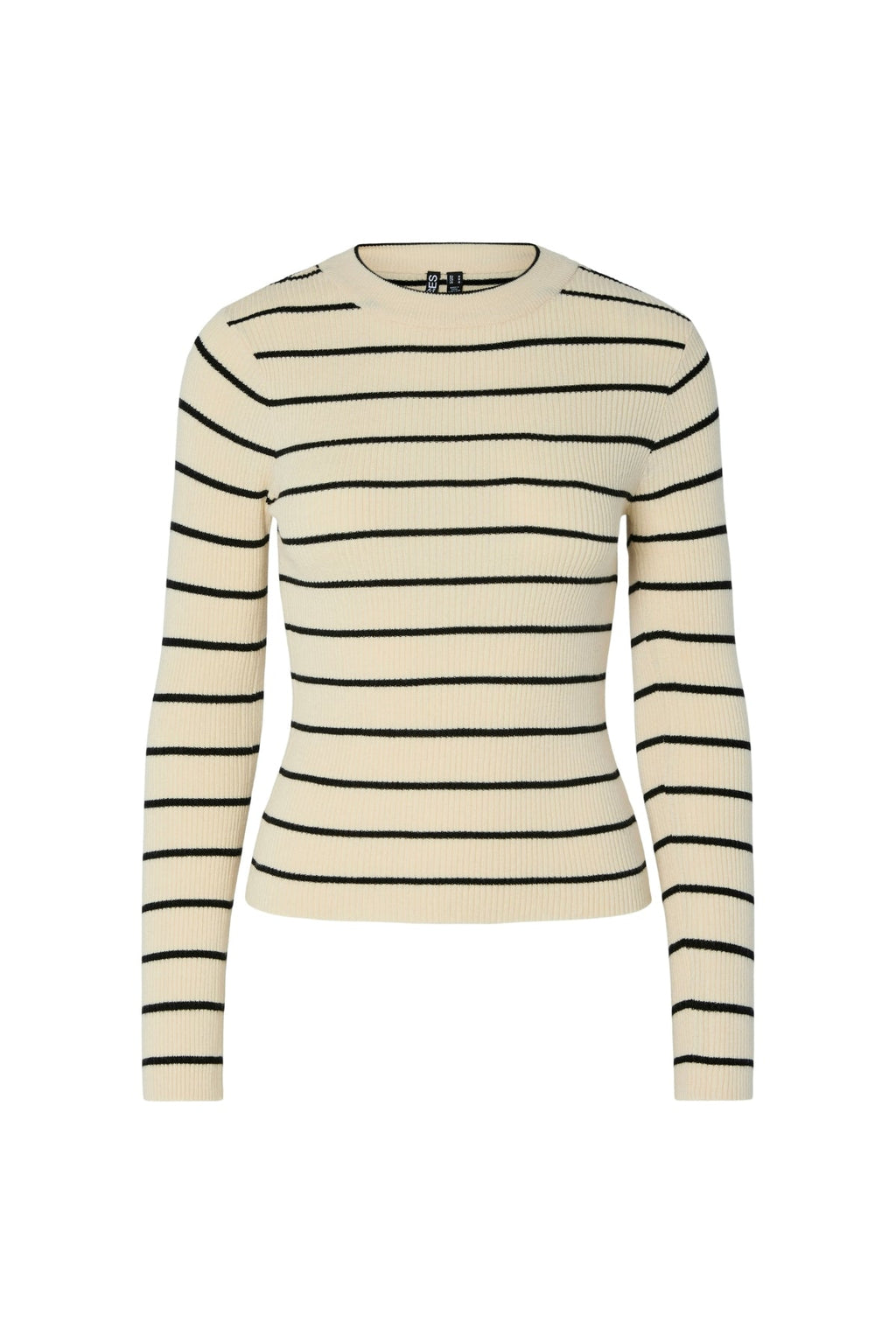 Mira New O-Neck Knit - Björk/Svart