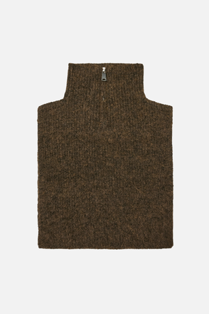 Cora Zipper Bibneck - Chokladtårta Melange