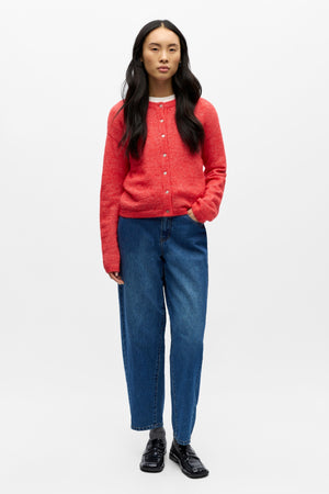 Agate Stickad Kofta - Poinsettia Melange