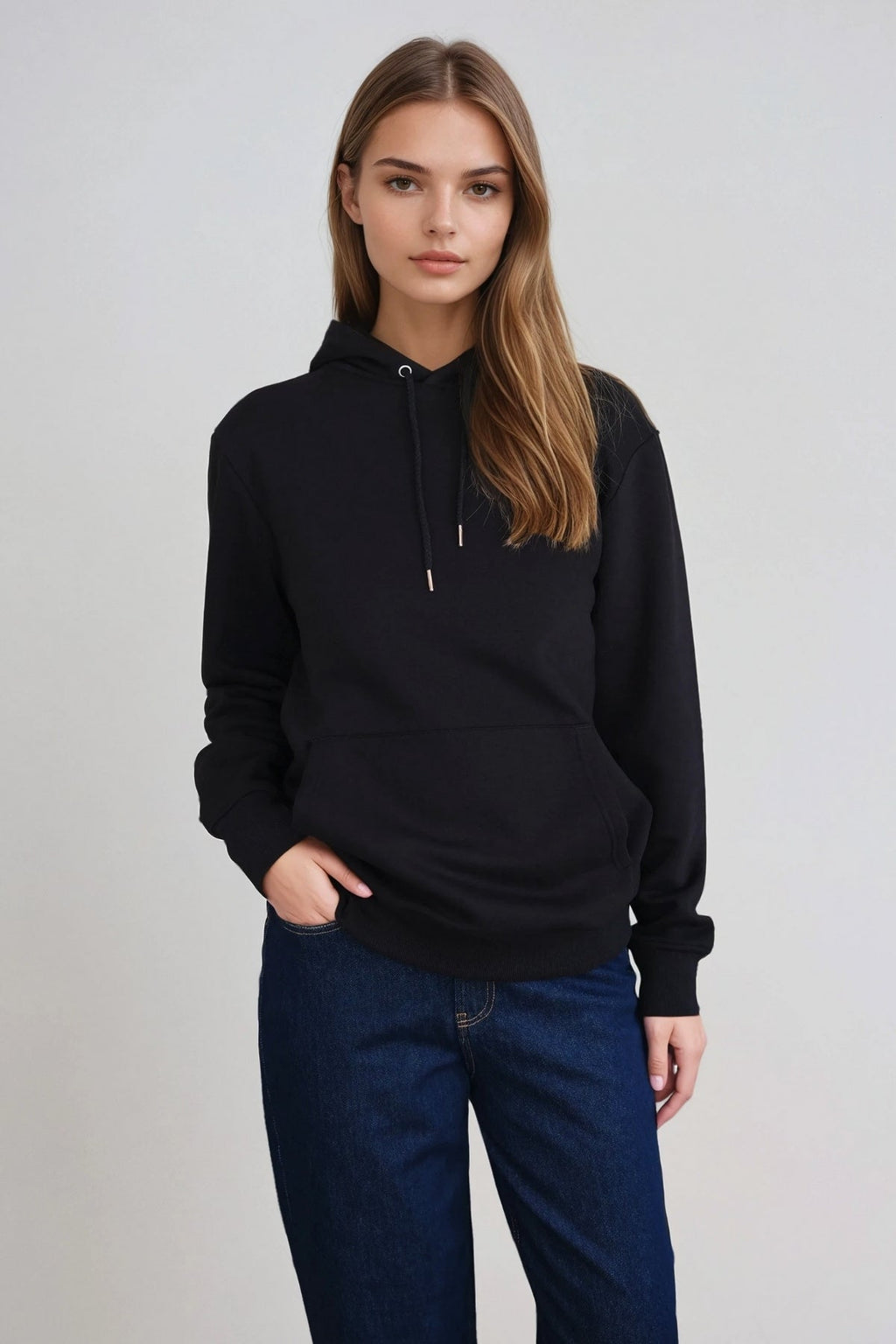 Sweatshirt Hoodie - Svart